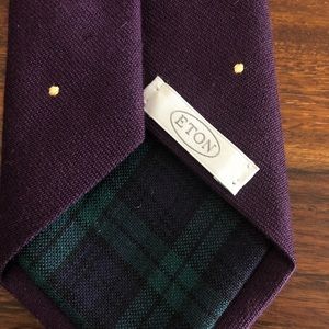 Eton - Polka Dot Purple Tie